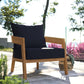 Brisbane Teak Wood Outdoor Patio Armchair By Modway - EEI-5602-NAT-GRY | Outdoor Chairs |  Modishstore - 24