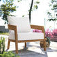 Brisbane Teak Wood Outdoor Patio Armchair By Modway - EEI-5602-NAT-GRY | Outdoor Chairs |  Modishstore - 32