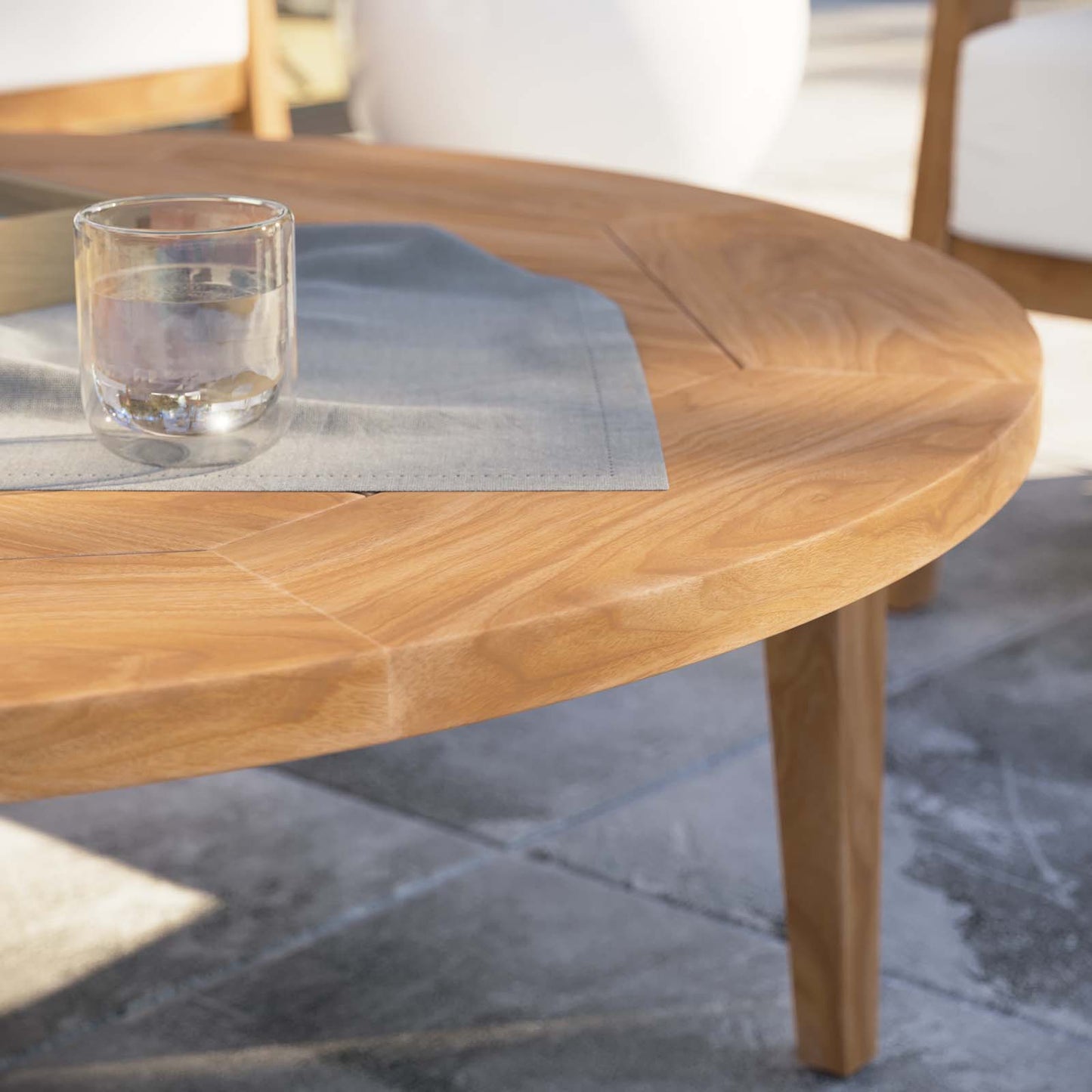 Brisbane Teak Wood Outdoor Patio Coffee Table By Modway - EEI-5603-NAT | Outdoor Tables |  Modishstore - 8