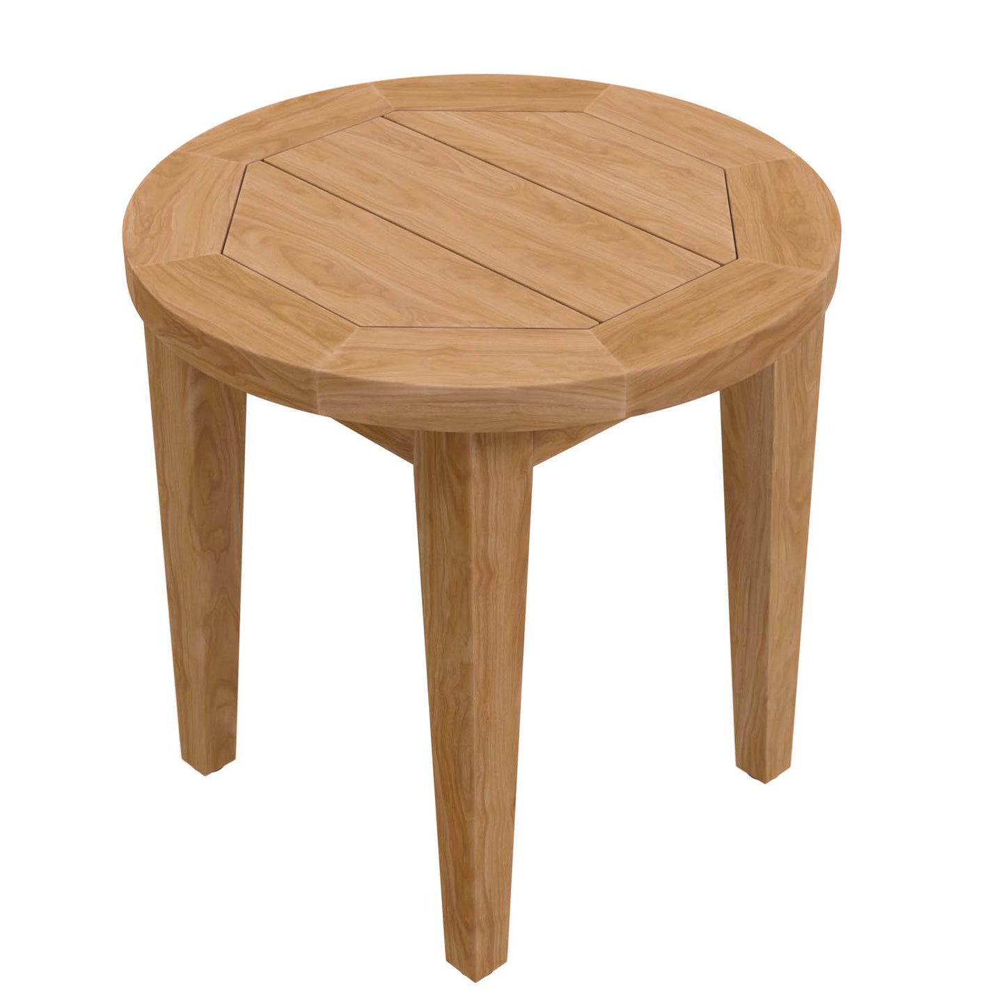 Brisbane Teak Wood Outdoor Patio Side Table By Modway - EEI-5604-NAT | Side Tables |  Modishstore - 2