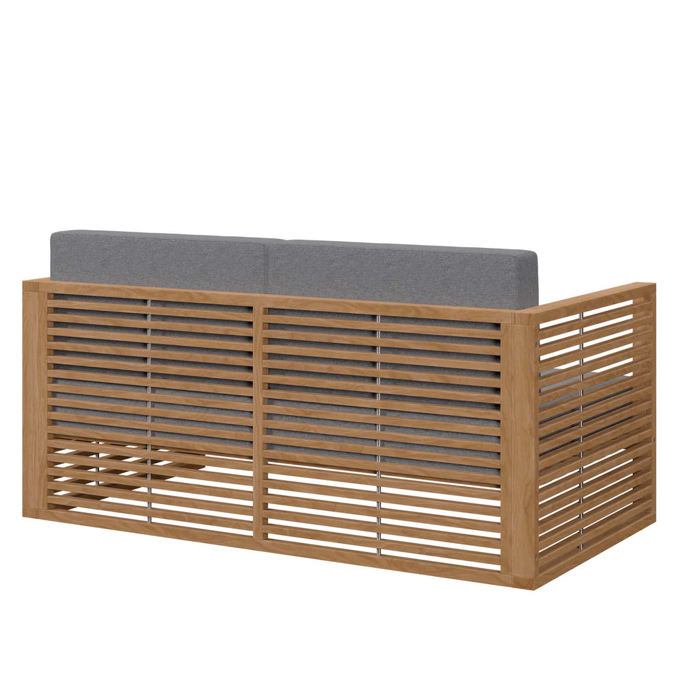 Carlsbad Teak Wood Outdoor Patio Loveseat By Modway - EEI-5605 | Outdoor Sofas, Loveseats & Sectionals | Modishstore - 4