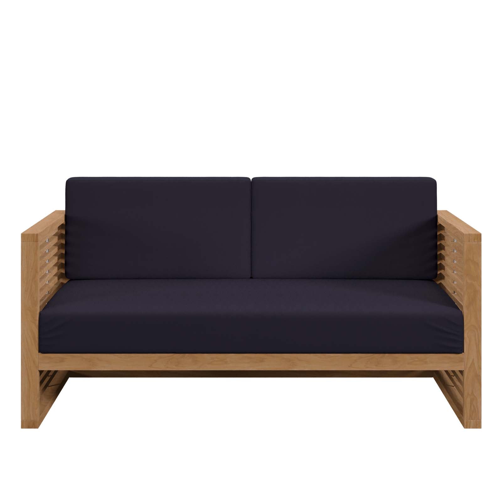 Carlsbad Teak Wood Outdoor Patio Loveseat By Modway - EEI-5605 | Outdoor Sofas, Loveseats & Sectionals | Modishstore - 13