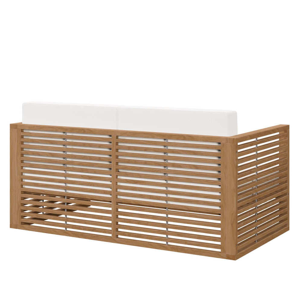 Carlsbad Teak Wood Outdoor Patio Loveseat By Modway - EEI-5605 | Outdoor Sofas, Loveseats & Sectionals | Modishstore - 20
