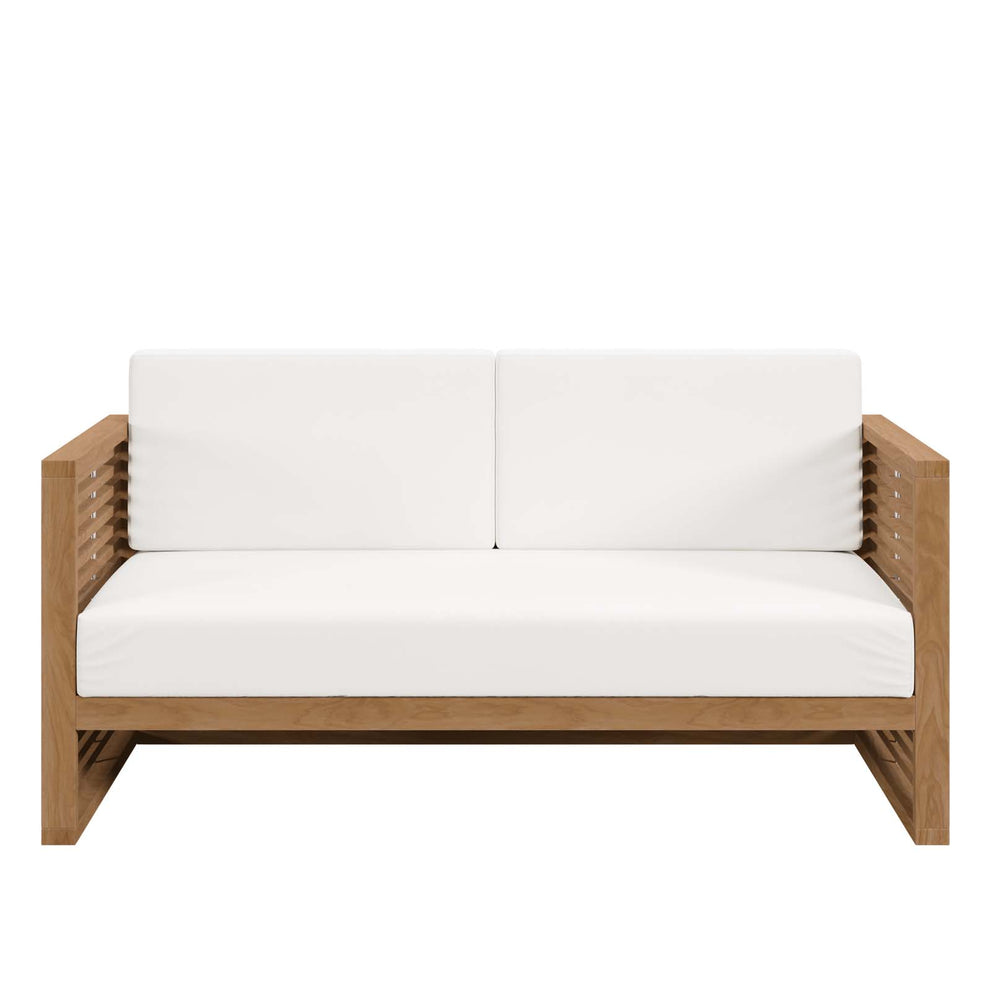 Carlsbad Teak Wood Outdoor Patio Loveseat By Modway - EEI-5605 | Outdoor Sofas, Loveseats & Sectionals | Modishstore - 21