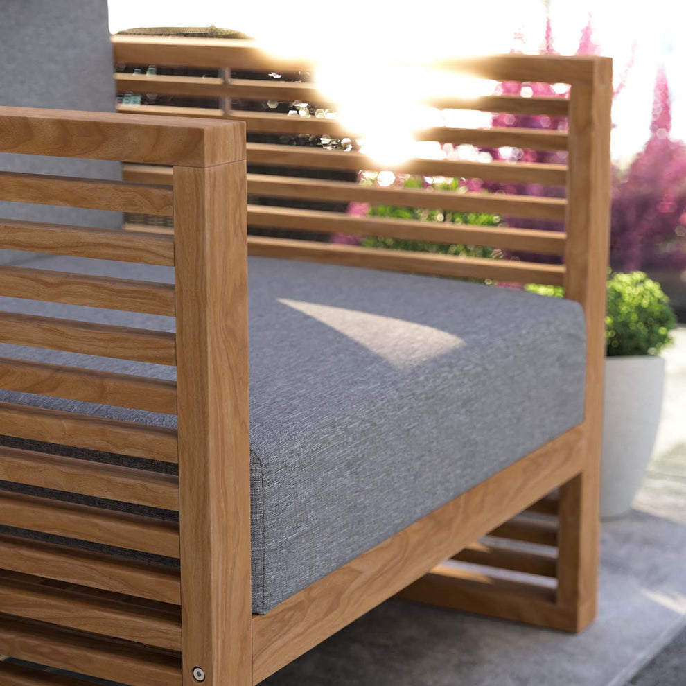 Carlsbad Teak Wood Outdoor Patio Armchair By Modway - EEI-5606 | Outdoor Chairs | Modishstore - 8