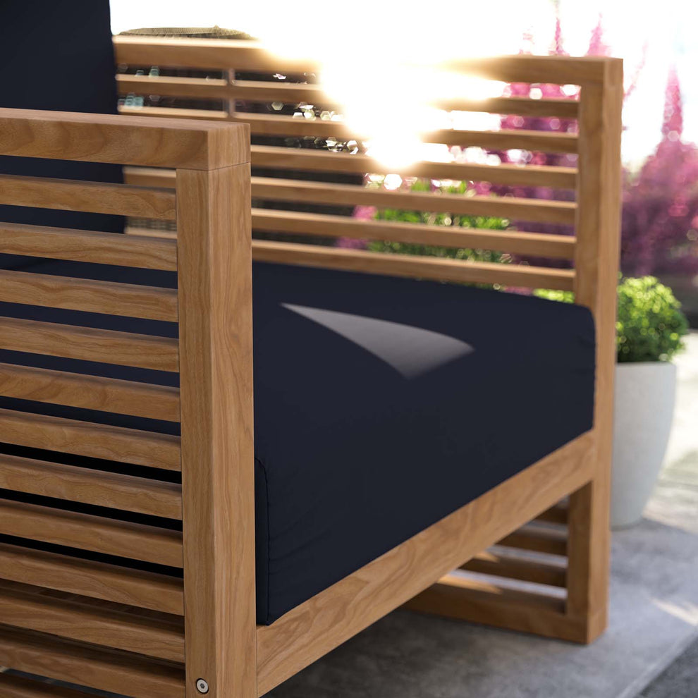Carlsbad Teak Wood Outdoor Patio Armchair By Modway - EEI-5606 | Outdoor Chairs | Modishstore - 16
