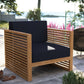Carlsbad Teak Wood Outdoor Patio Armchair By Modway - EEI-5606 | Outdoor Chairs | Modishstore - 9