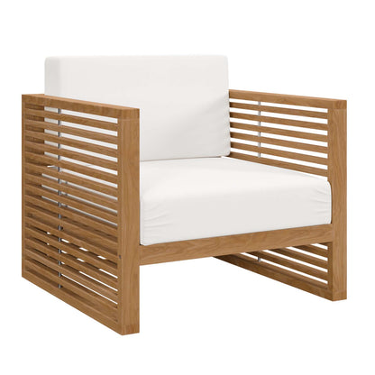 Carlsbad Teak Wood Outdoor Patio Armchair By Modway - EEI-5606 | Outdoor Chairs | Modishstore - 18