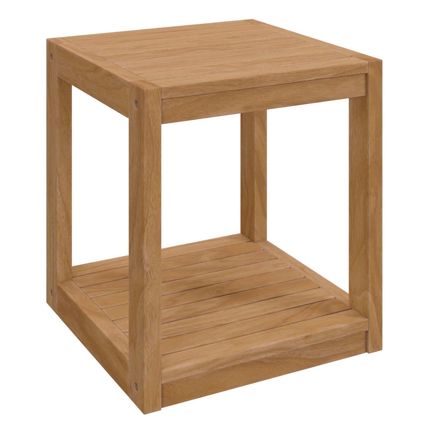 Carlsbad Teak Wood Outdoor Patio Side Table By Modway - EEI-5607 | Outdoor Tables | Modishstore - 3