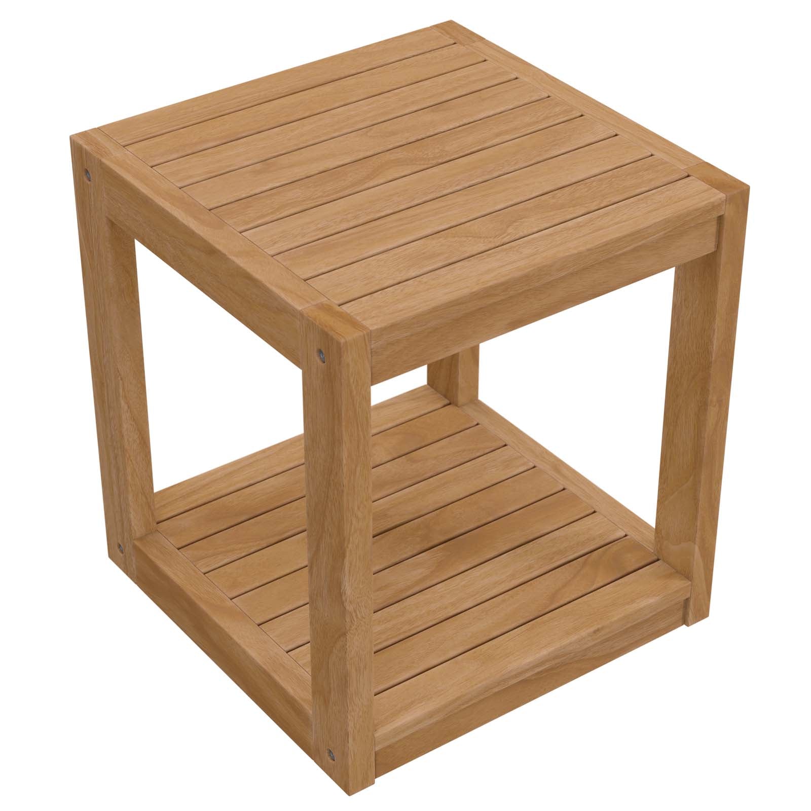 Carlsbad Teak Wood Outdoor Patio Side Table By Modway - EEI-5607 | Outdoor Tables | Modishstore - 5