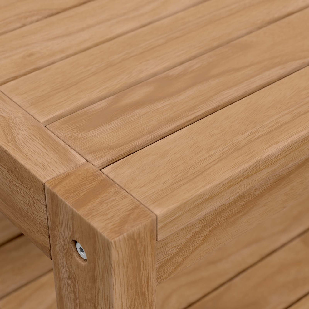 Carlsbad Teak Wood Outdoor Patio Coffee Table By Modway - EEI-5608 | Outdoor Tables | Modishstore - 5