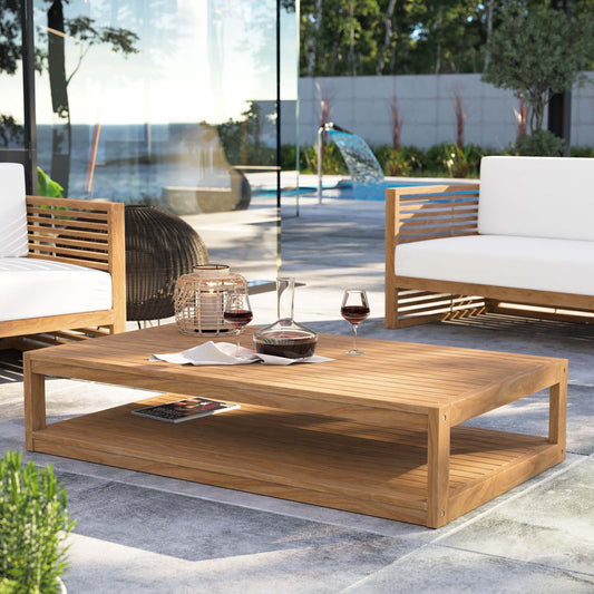 Carlsbad Teak Wood Outdoor Patio Coffee Table By Modway - EEI-5608 | Outdoor Tables | Modishstore