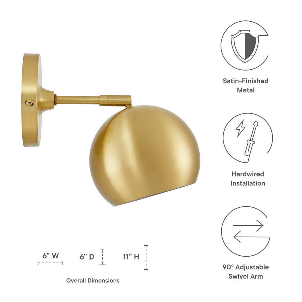 Chalice 4" Swing-Arm Metal Wall Sconce By Modway - EEI-5613 | Ceiling Lamps | Modishstore - 10