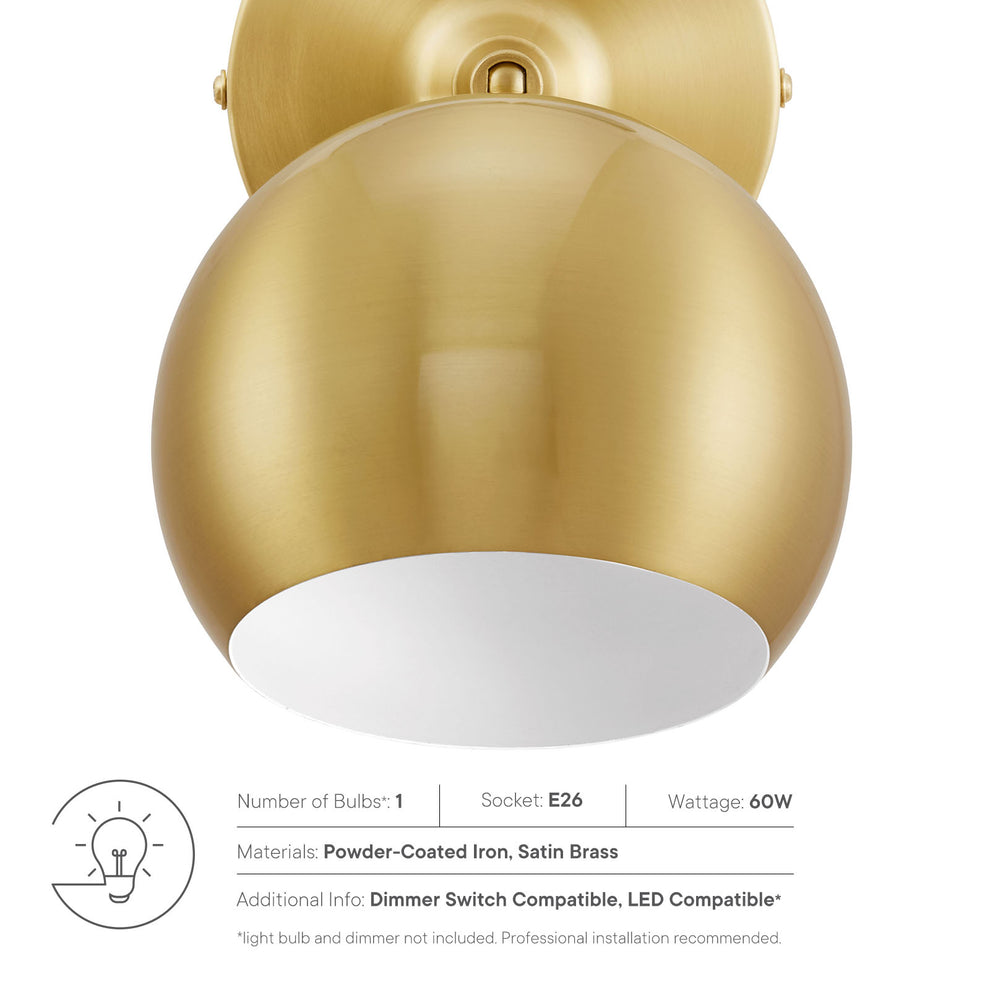 Chalice 4" Swing-Arm Metal Wall Sconce By Modway - EEI-5613 | Ceiling Lamps | Modishstore - 11