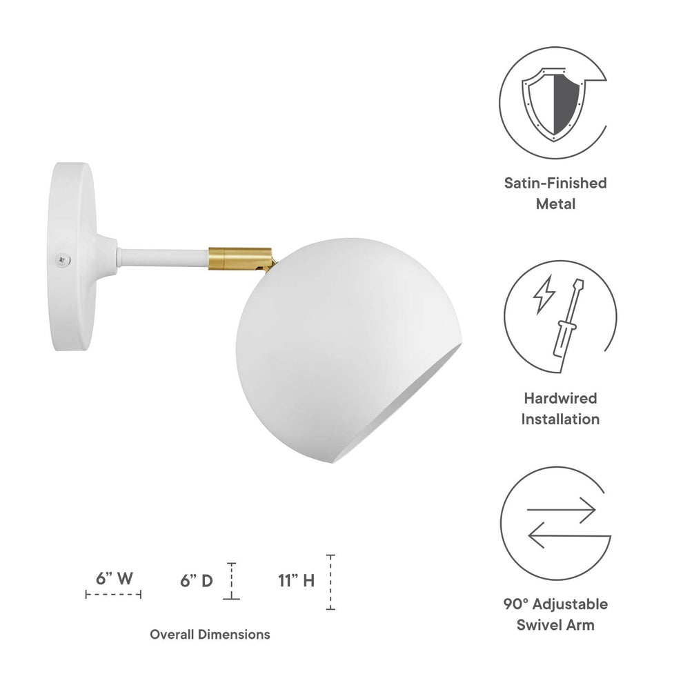 Chalice 4" Swing-Arm Metal Wall Sconce By Modway - EEI-5613 | Ceiling Lamps | Modishstore - 18