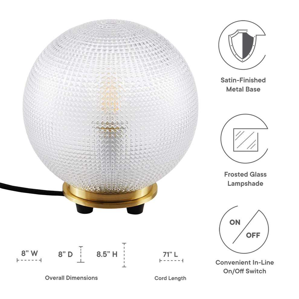 Destiny Glass and Metal Table Lamp By Modway - EEI-5615 | Table Lamps | Modishstore - 4