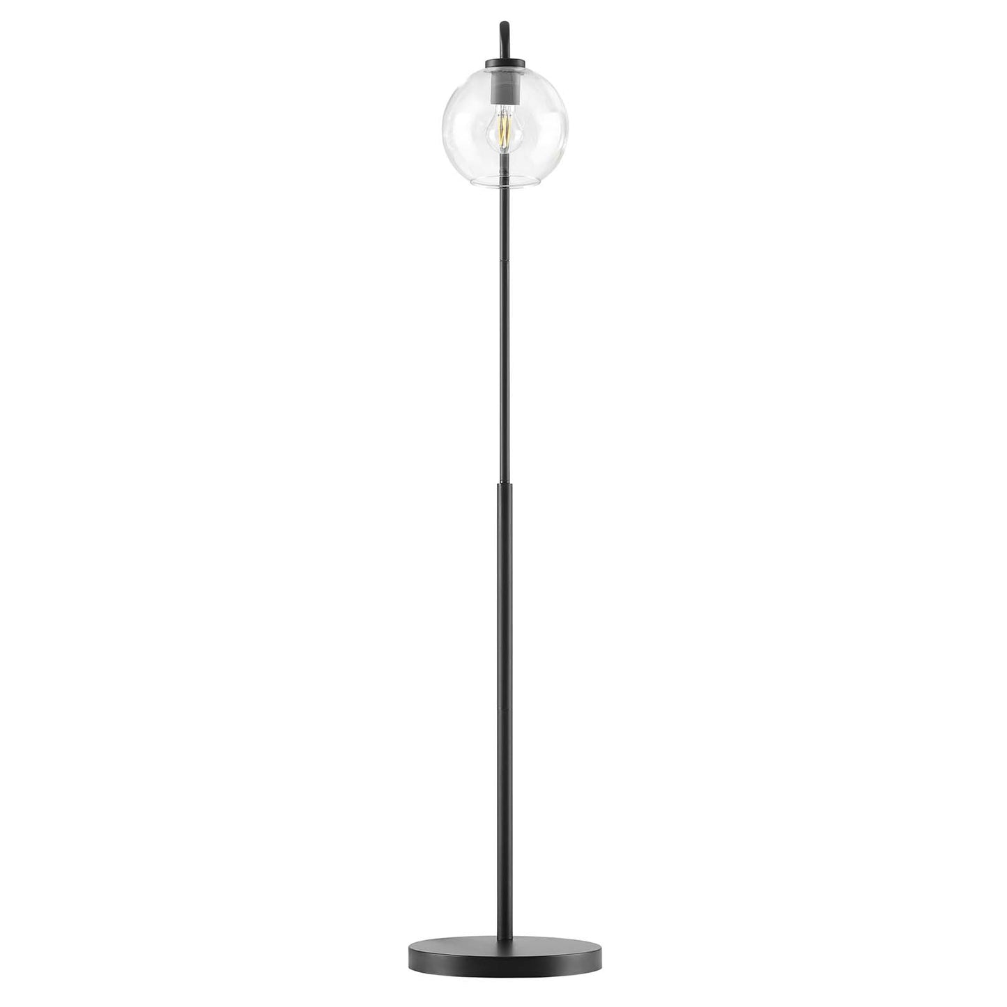 Silo Glass Globe Glass And Metal Floor Lamp By Modway - EEI-5616-BLK | Floor Lamps |  Modishstore - 6