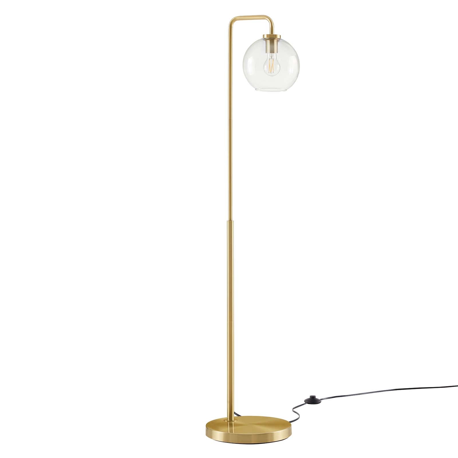 Silo Glass Globe Glass And Metal Floor Lamp By Modway - EEI-5616-BLK | Floor Lamps |  Modishstore - 10