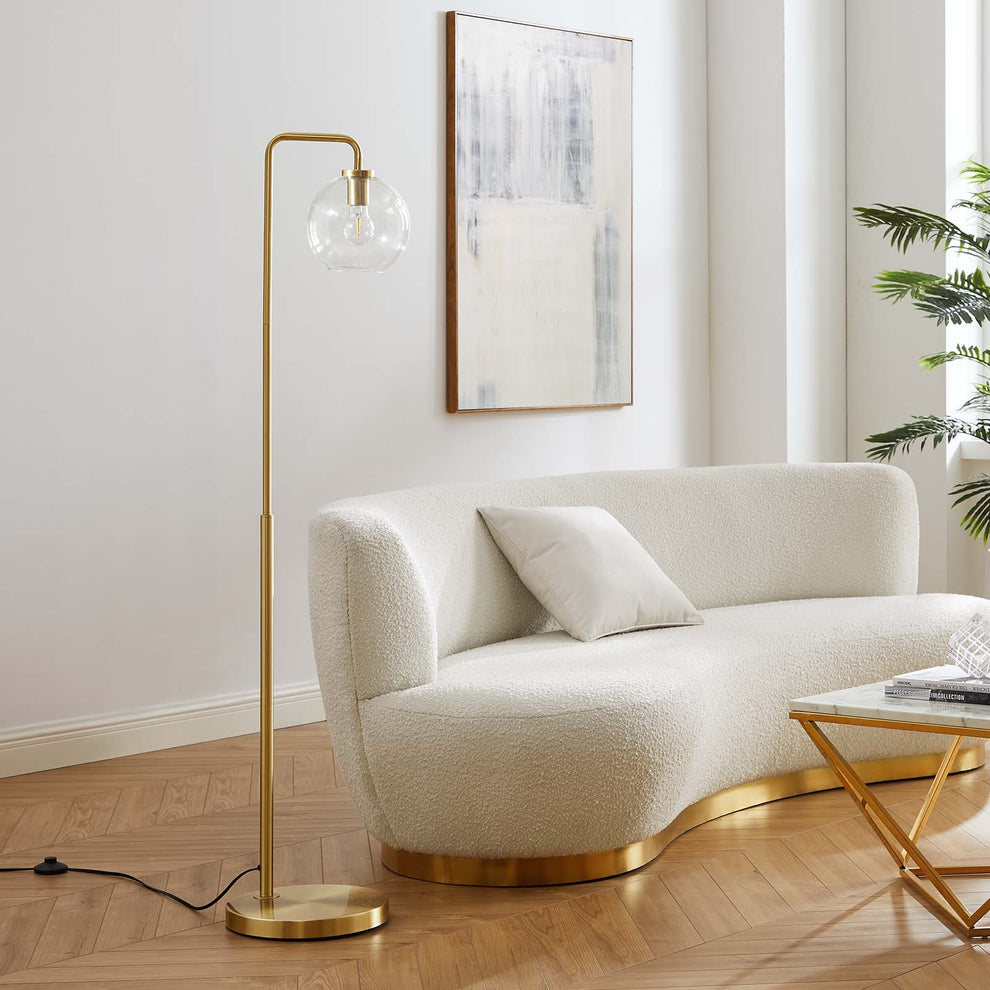 Silo Glass Globe Glass and Metal Floor Lamp By Modway - EEI-5616 | Floor Lamps | Modishstore - 9