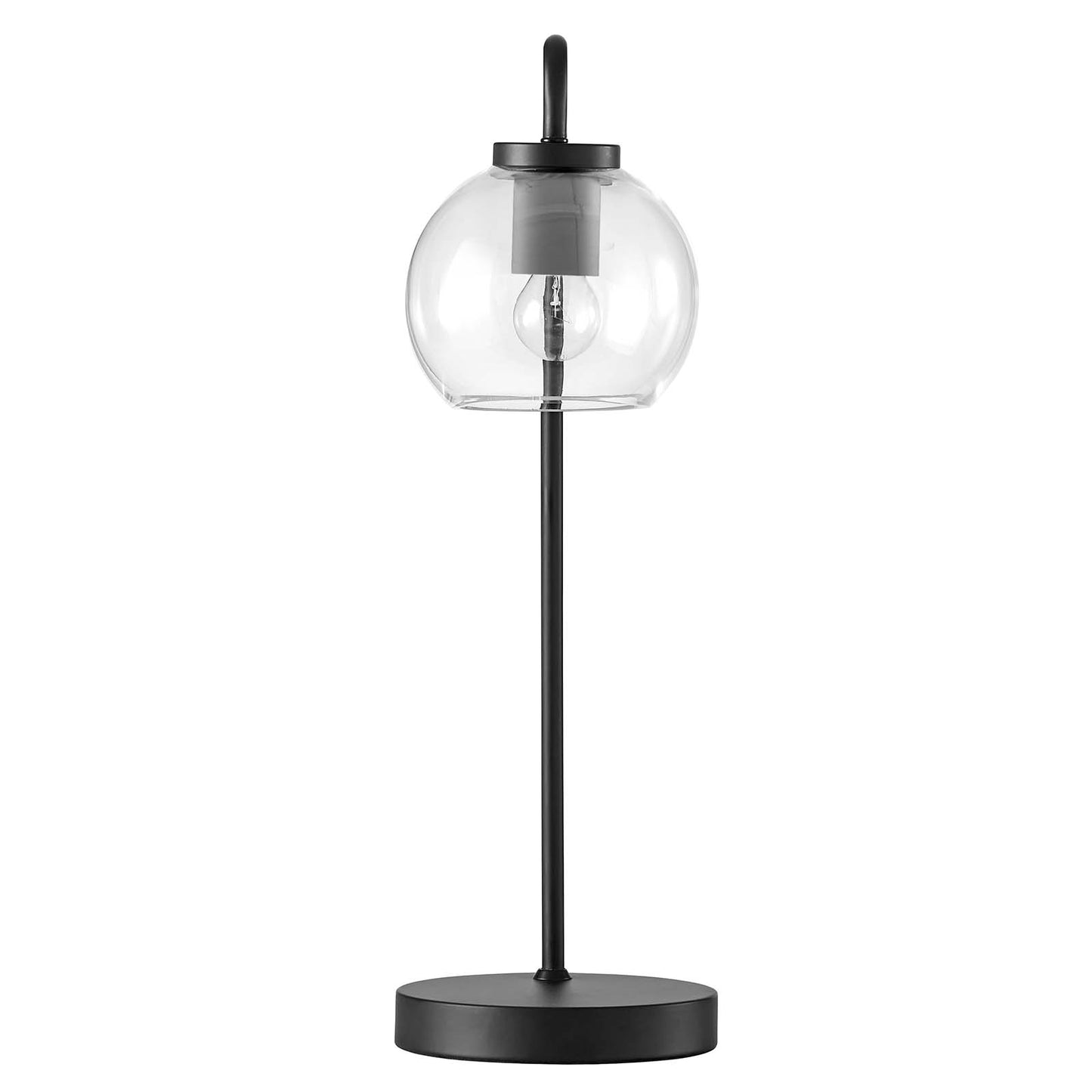 Silo Glass Globe Glass And Metal Table Lamp By Modway - EEI-5617-BLK | Table Lamps |  Modishstore - 6