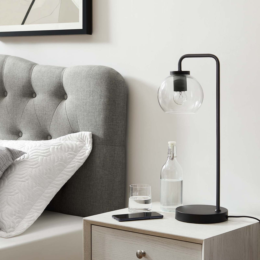 Silo Glass Globe Glass and Metal Table Lamp By Modway - EEI-5617 | Table Lamps | Modishstore - 1