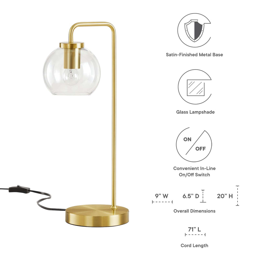 Silo Glass Globe Glass and Metal Table Lamp By Modway - EEI-5617 | Table Lamps | Modishstore - 11