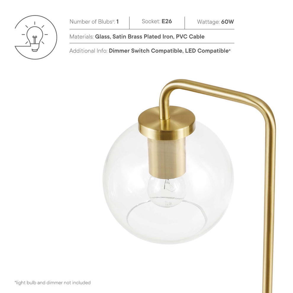 Silo Glass Globe Glass and Metal Table Lamp By Modway - EEI-5617 | Table Lamps | Modishstore - 12