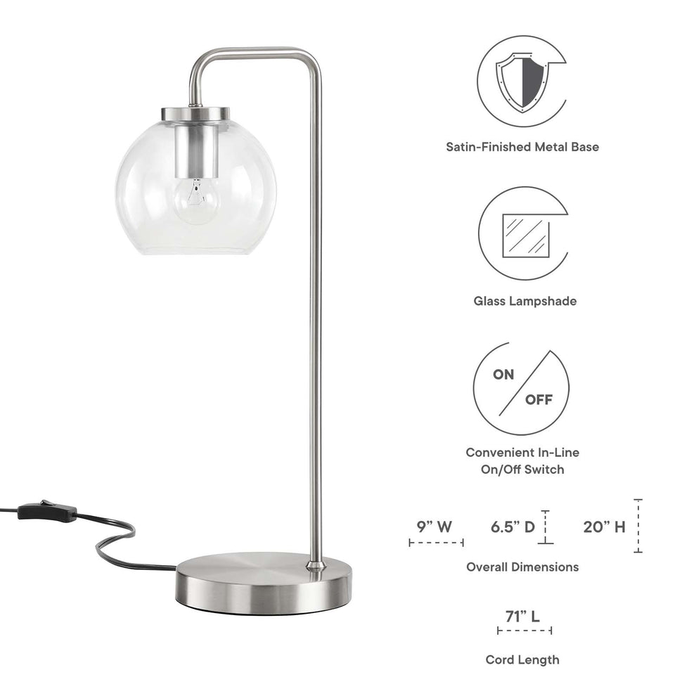 Silo Glass Globe Glass and Metal Table Lamp By Modway - EEI-5617 | Table Lamps | Modishstore - 19
