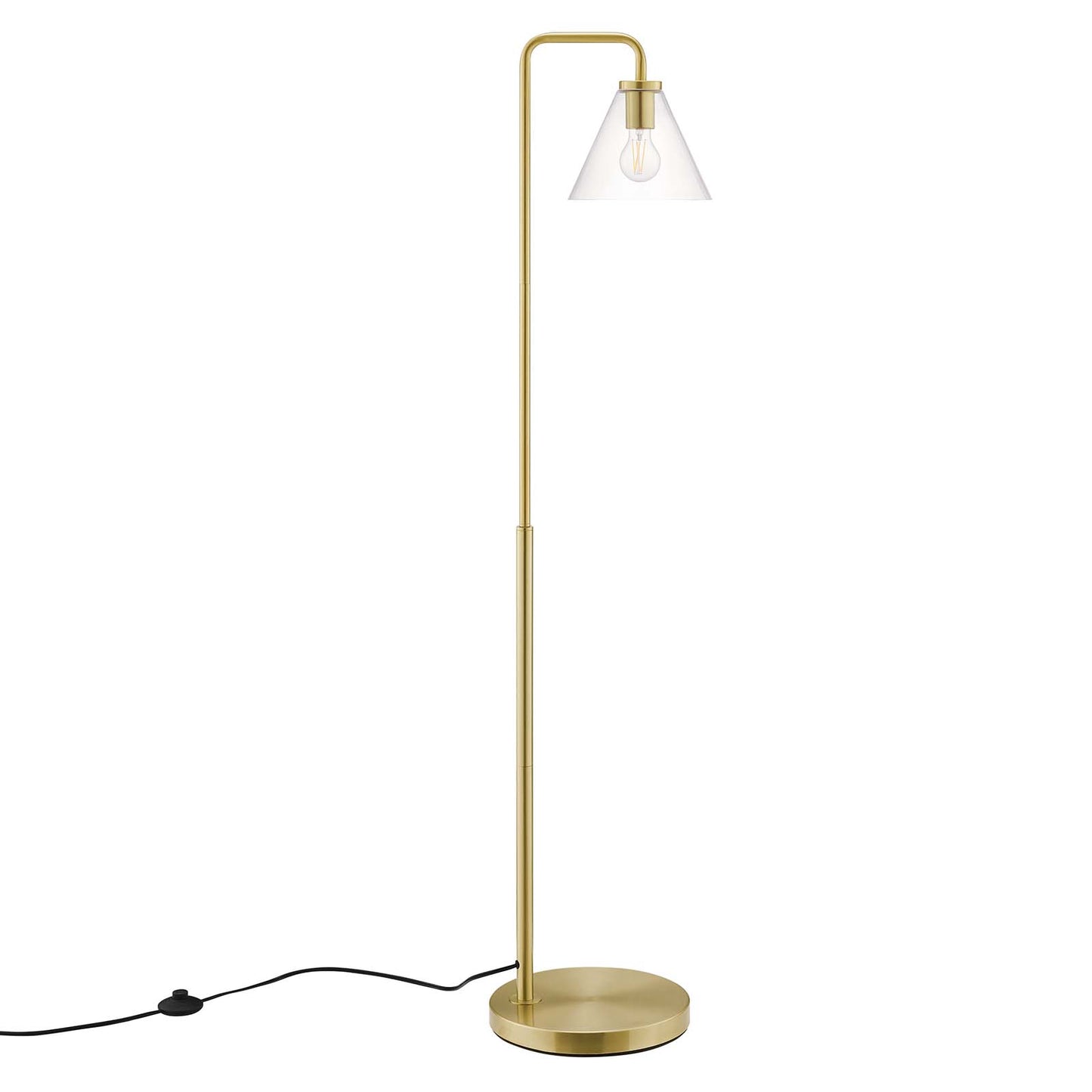 Element Transparent Glass Glass And Metal Floor Lamp By Modway - EEI-5618-BLK | Floor Lamps |  Modishstore - 10