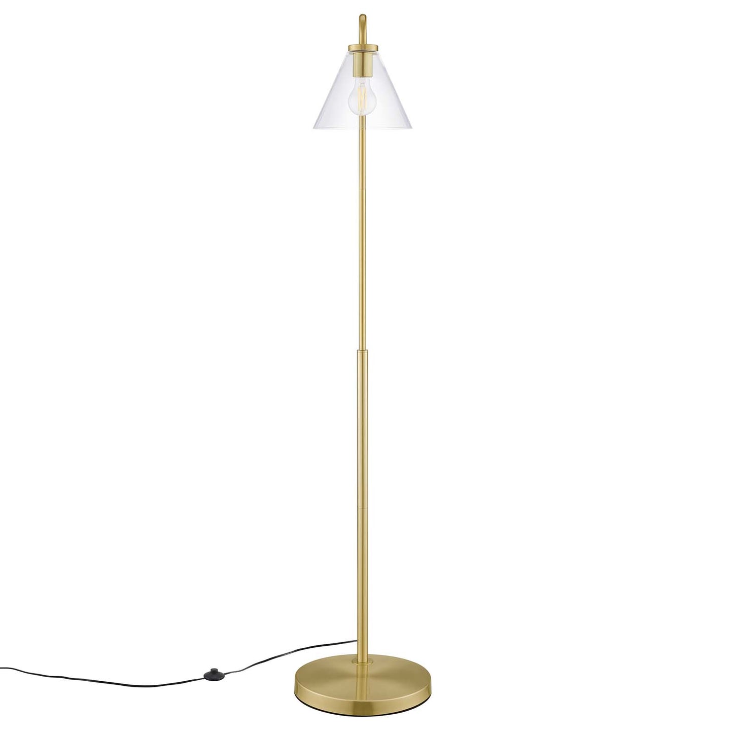 Element Transparent Glass Glass And Metal Floor Lamp By Modway - EEI-5618-BLK | Floor Lamps |  Modishstore - 14