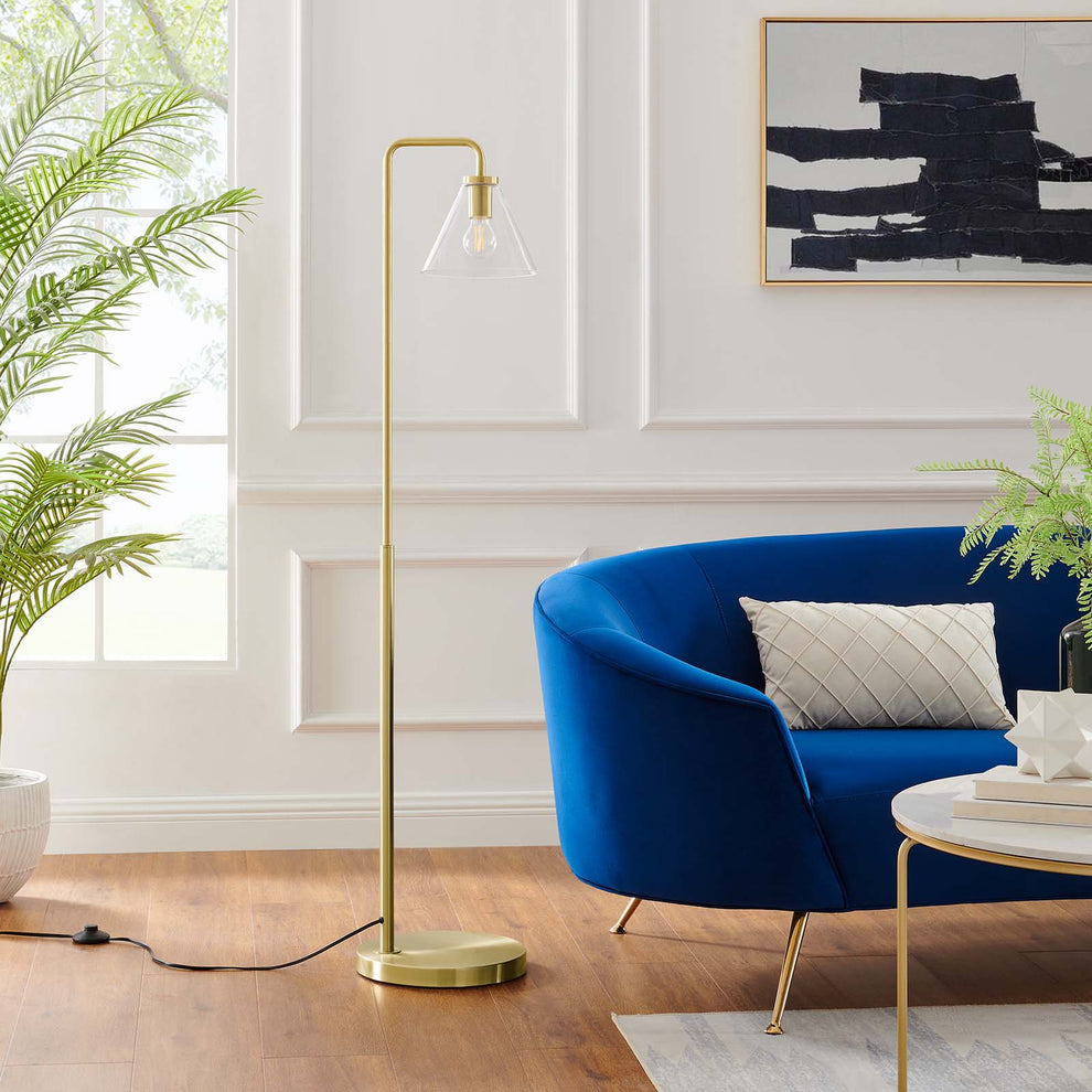 Element Transparent Glass Glass and Metal Floor Lamp By Modway - EEI-5618 | Floor Lamps | Modishstore - 9