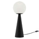 Apex Glass Globe Glass Table Lamp By Modway - EEI-5621-WHI-BLK | Table Lamps |  Modishstore - 2