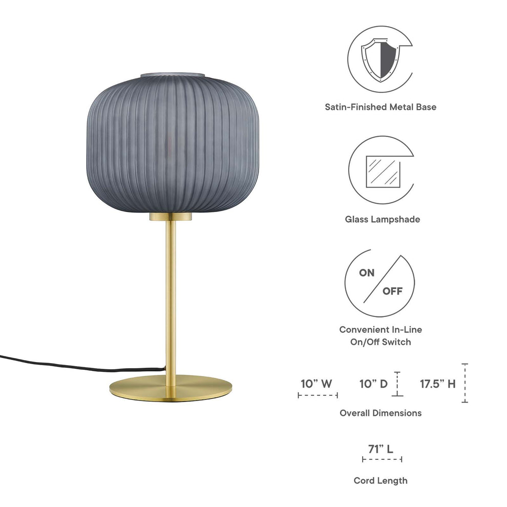 Reprise Glass Sphere Glass and Metal Table Lamp By Modway - EEI-5622 | Table Lamps | Modishstore - 3