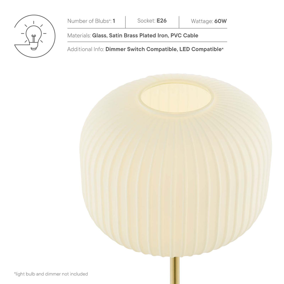 Reprise Glass Sphere Glass and Metal Table Lamp By Modway - EEI-5622 | Table Lamps | Modishstore - 11