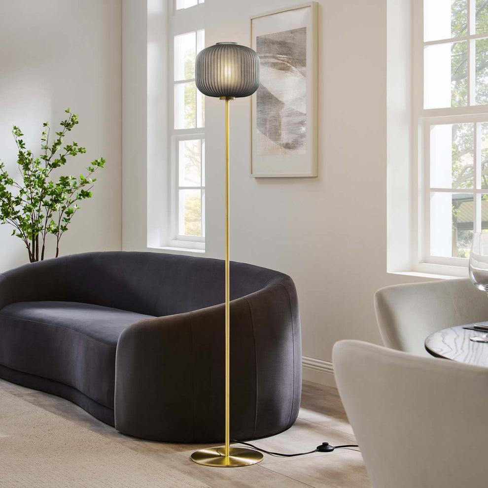 Reprise Glass Sphere Glass and Metal Floor Lamp By Modway - EEI-5623 | Floor Lamps | Modishstore - 7