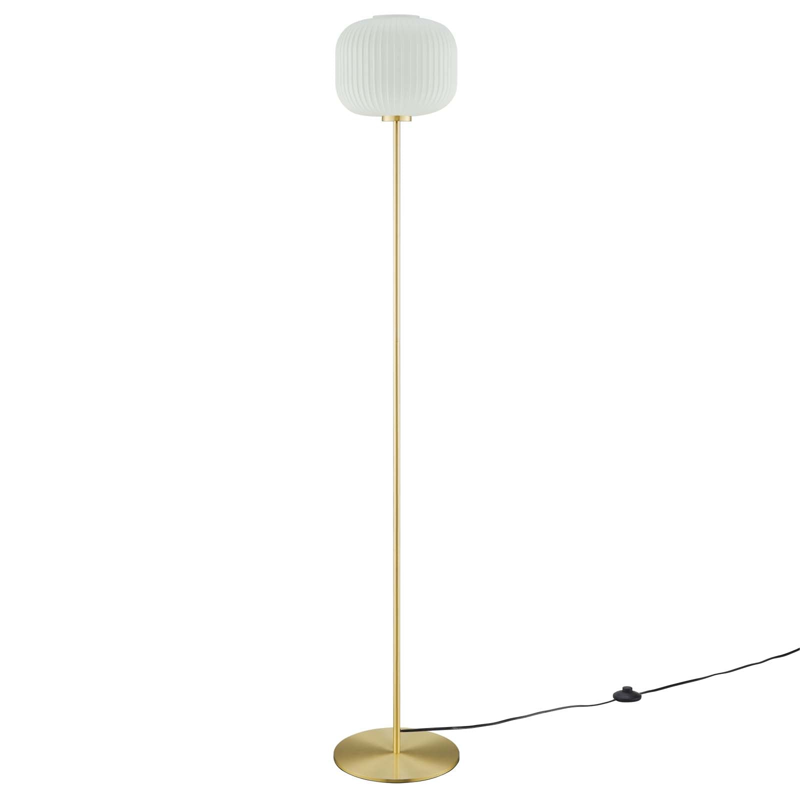 Reprise Glass Sphere Glass And Metal Floor Lamp By Modway - EEI-5623-BLK-SBR | Floor Lamps |  Modishstore - 8