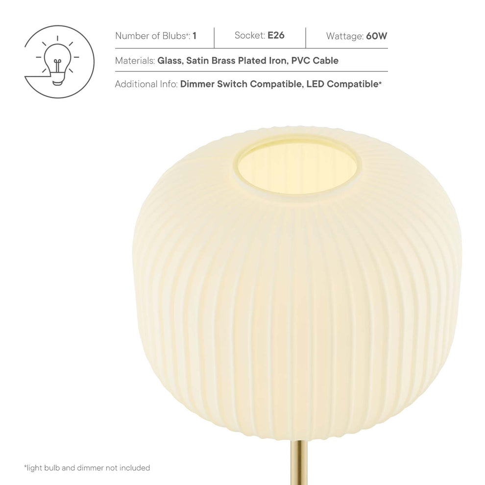 Reprise Glass Sphere Glass and Metal Floor Lamp By Modway - EEI-5623 | Floor Lamps | Modishstore - 10