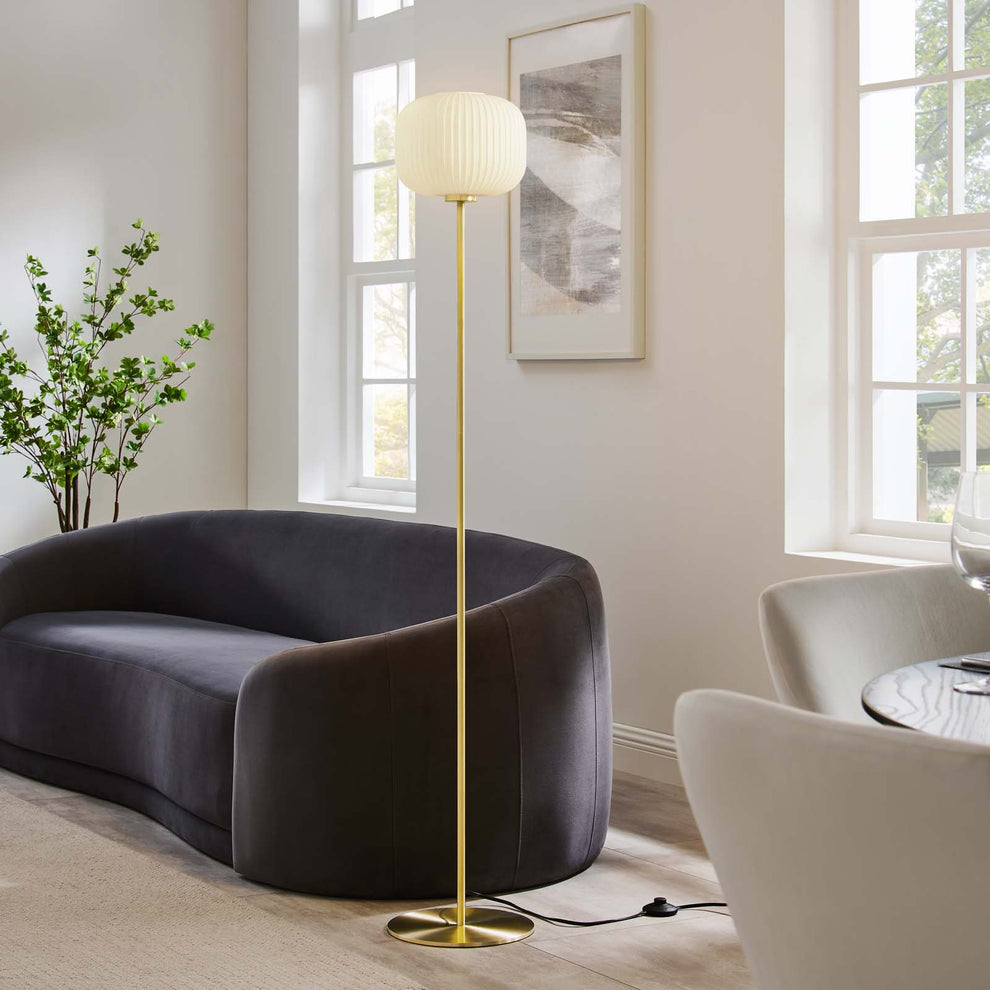 Reprise Glass Sphere Glass and Metal Floor Lamp By Modway - EEI-5623 | Floor Lamps | Modishstore - 15