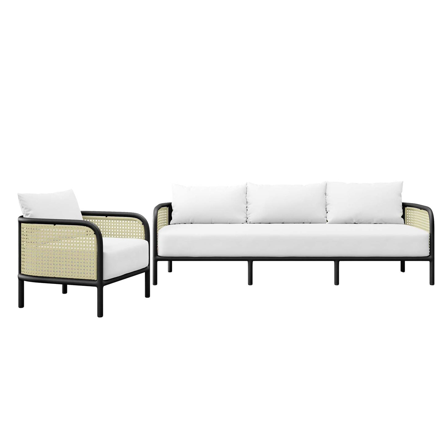 Hanalei 2-Piece Outdoor Patio Furniture Set By Modway - EEI-5632 | Outdoor Sofas, Loveseats & Sectionals | Modishstore - 2