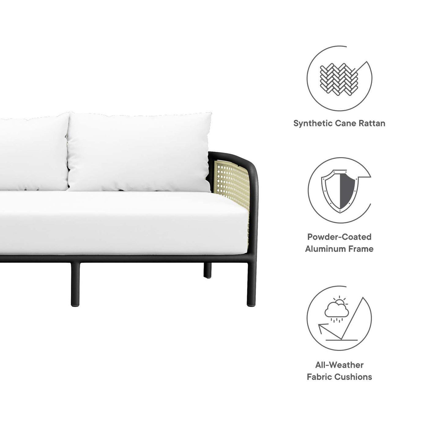 Hanalei 2-Piece Outdoor Patio Furniture Set By Modway - EEI-5632 | Outdoor Sofas, Loveseats & Sectionals | Modishstore - 7
