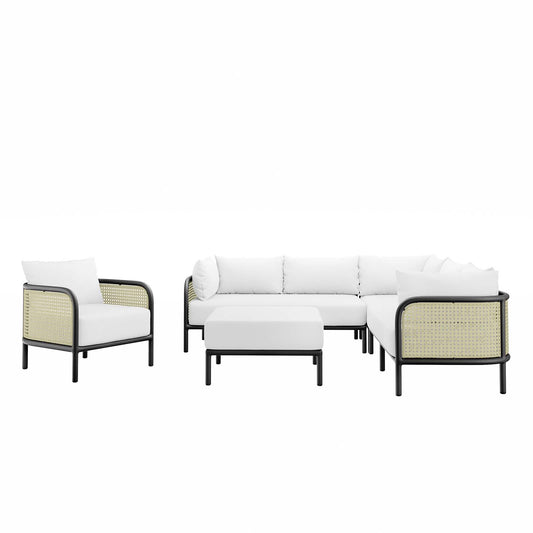 Hanalei Outdoor Patio 5-Piece Sectional By Modway - EEI-5634 | Outdoor Sofas, Loveseats & Sectionals | Modishstore