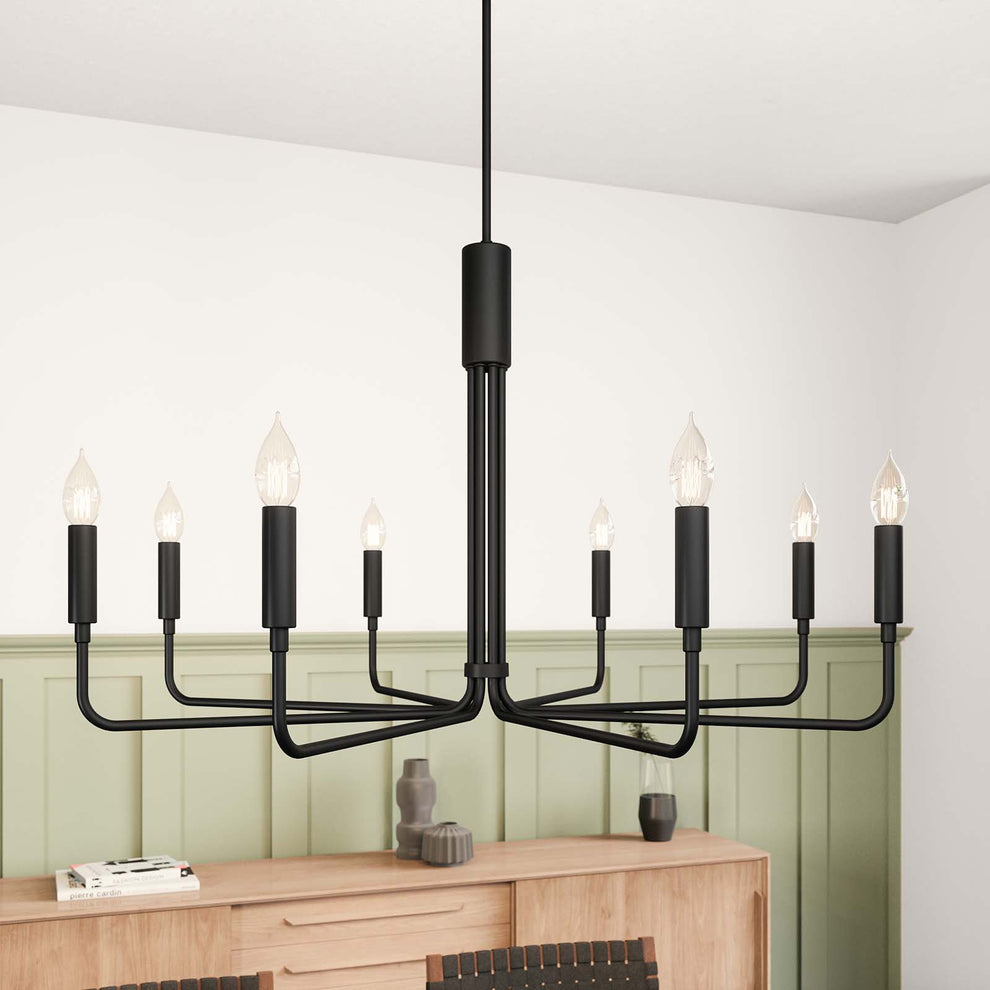 Rekindle 8-Light Chandelier By Modway - EEI-5636 | Chandeliers | Modishstore - 1