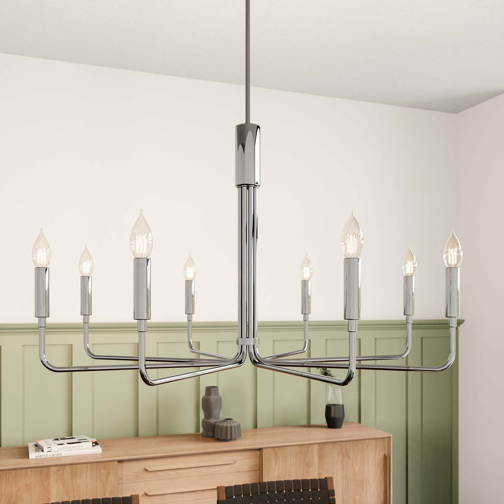 Rekindle 8-Light Chandelier By Modway - EEI-5636 | Chandeliers | Modishstore - 9