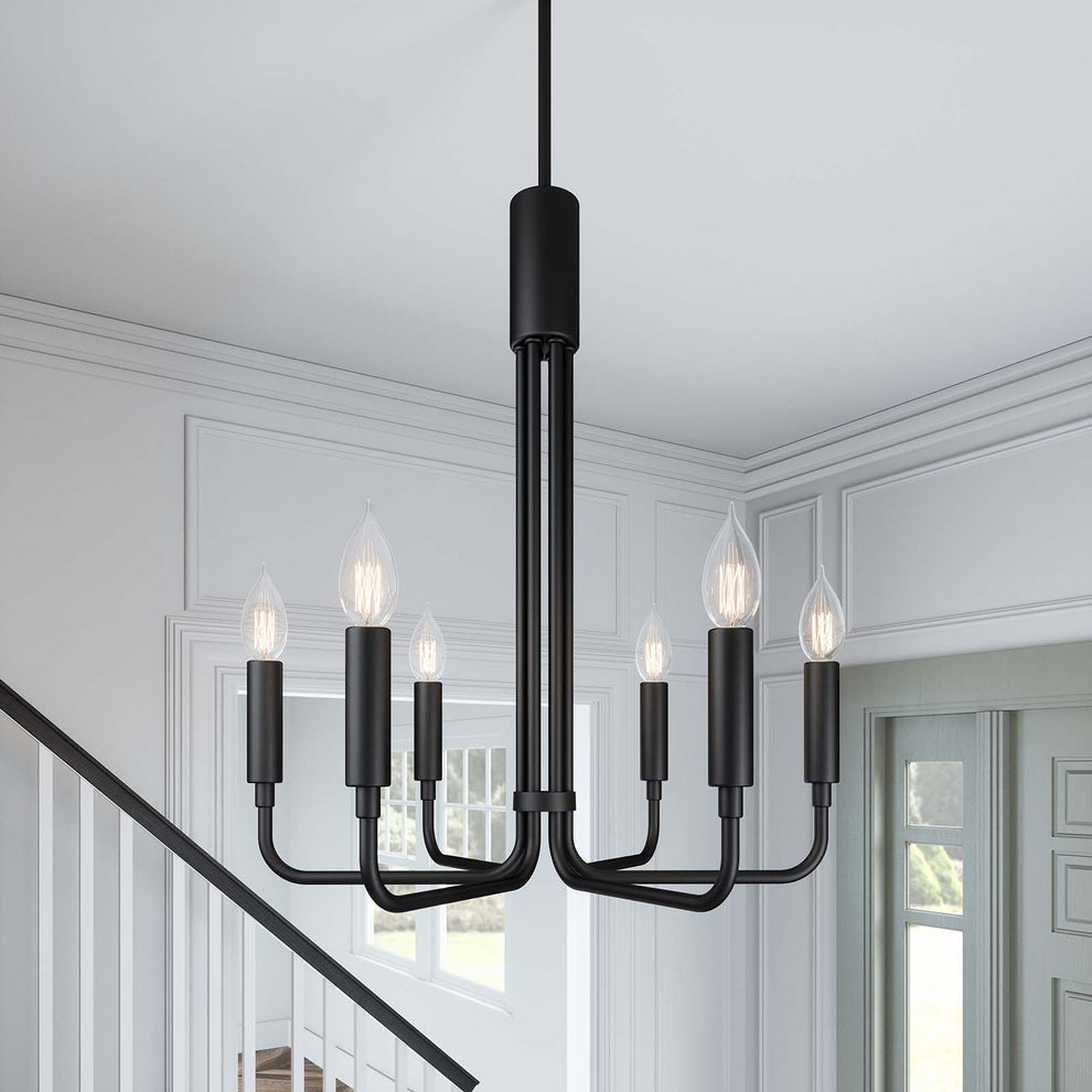 Rekindle 6-Light Chandelier By Modway - EEI-5637 | Chandeliers | Modishstore - 1