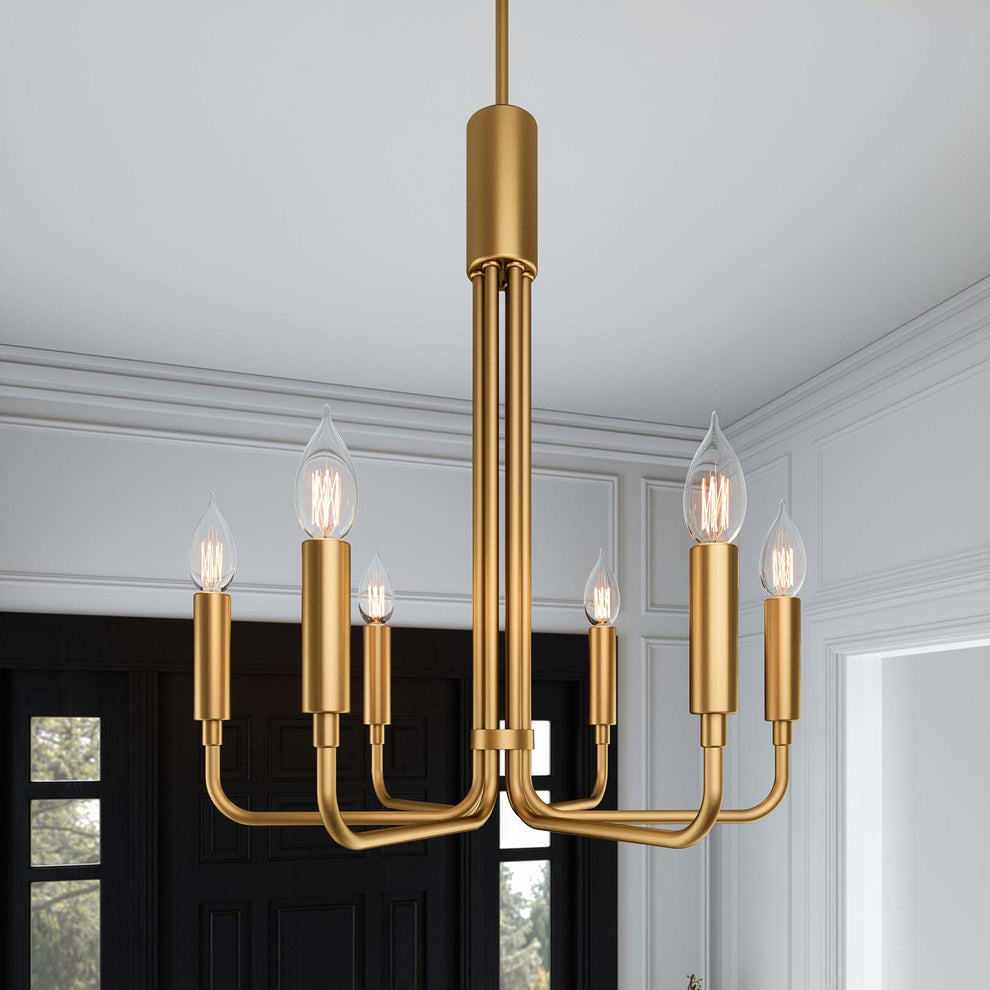 Rekindle 6-Light Chandelier By Modway - EEI-5637 | Chandeliers | Modishstore - 17