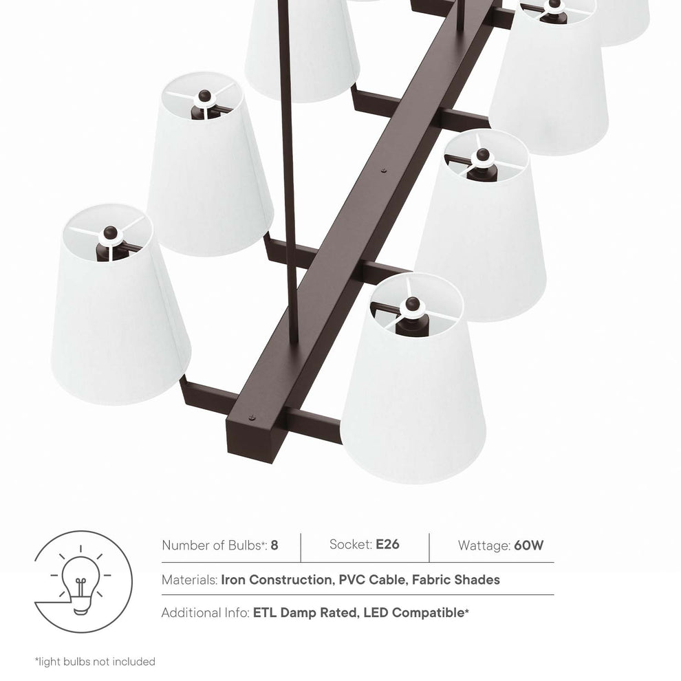 Enthrall 8-Light Chandelier By Modway - EEI-5642 | Chandeliers | Modishstore - 7