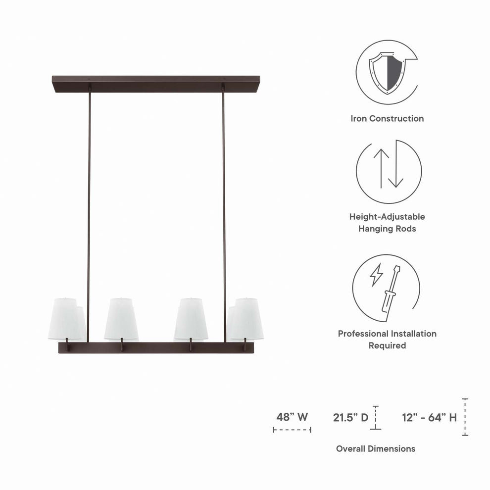 Enthrall 8-Light Chandelier By Modway - EEI-5642 | Chandeliers | Modishstore - 8