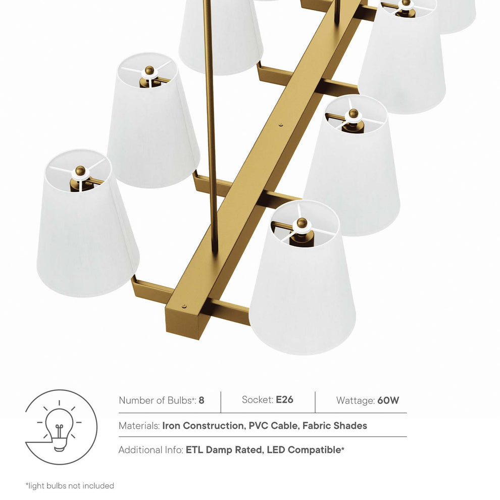 Enthrall 8-Light Chandelier By Modway - EEI-5642 | Chandeliers | Modishstore - 15