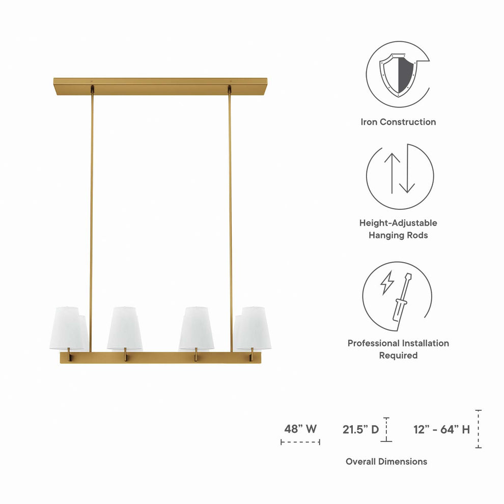 Enthrall 8-Light Chandelier By Modway - EEI-5642 | Chandeliers | Modishstore - 16