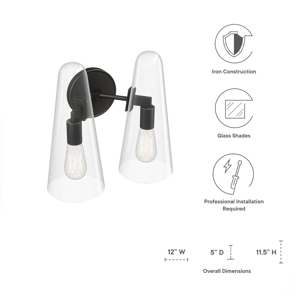 Beacon 2-Light Wall Sconce By Modway - EEI-5646 | Sconces | Modishstore - 8